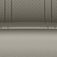 À dessus en cuir avec empiècements perforés -
Gris souris clair