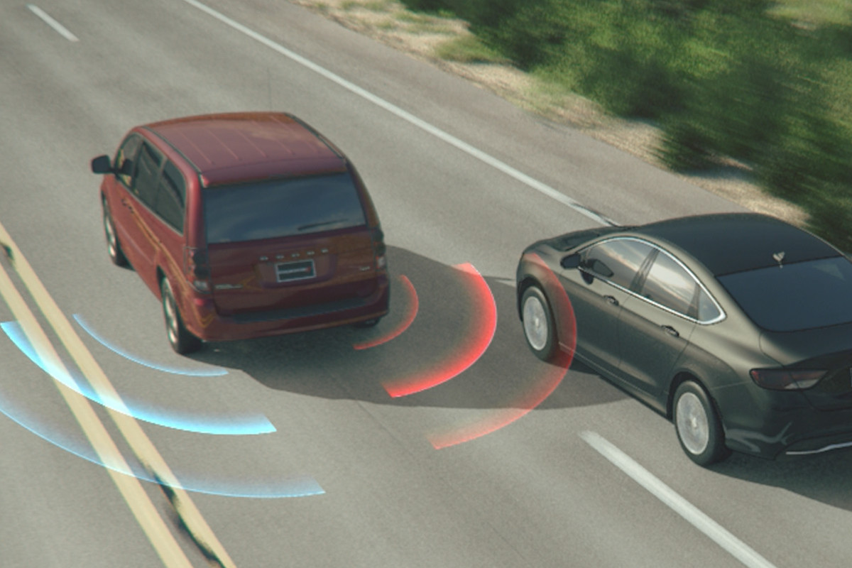 Vue extérieure des caractéristiques de sécurité de la Dodge Grand Caravan 2019