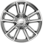 Roues de 17 po en aluminium argent tech