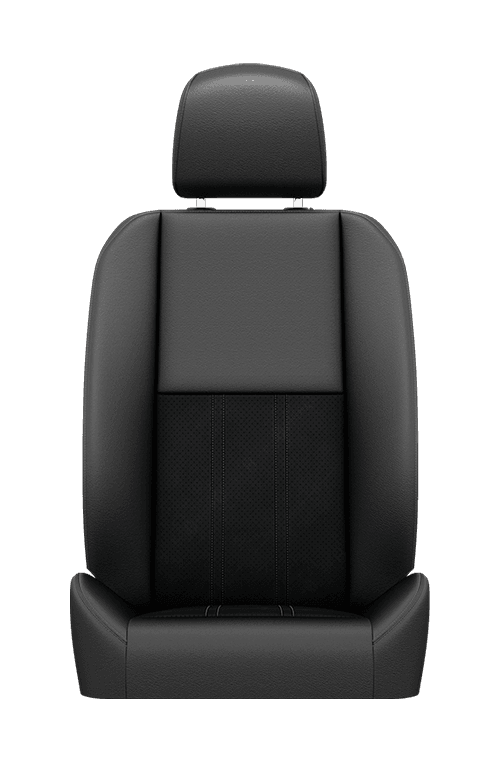 Torino leatherette with perforated suede inserts –
Black