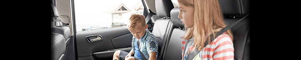 The Dodge Journey has Class-Exclusive second-row integrated child booster seats