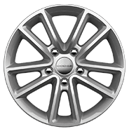 Roues de 17 po en aluminium argent tech