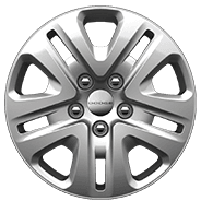 17-inch steel with wheel covers