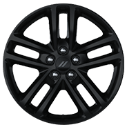 17-inch black aluminum wheels