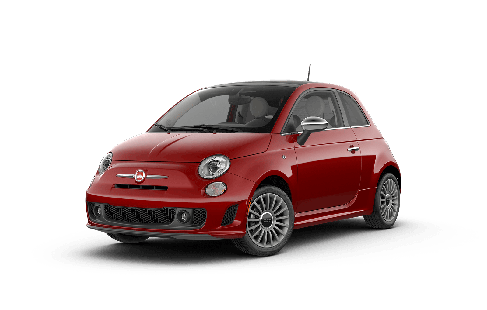2018 FIAT 500 Full View in Red with Wheels
