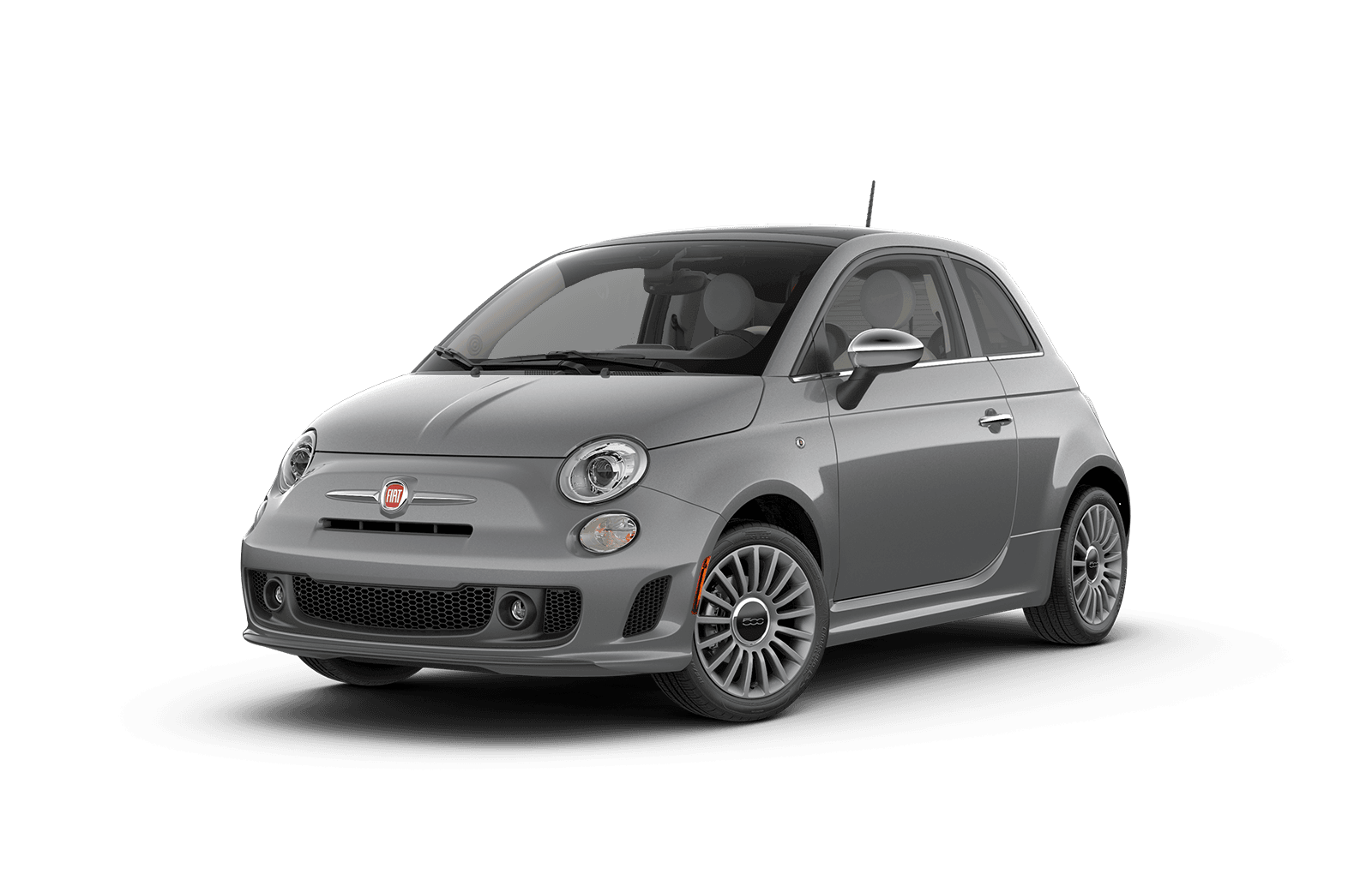 2018 FIAT 500 Full View in Silver with Wheels