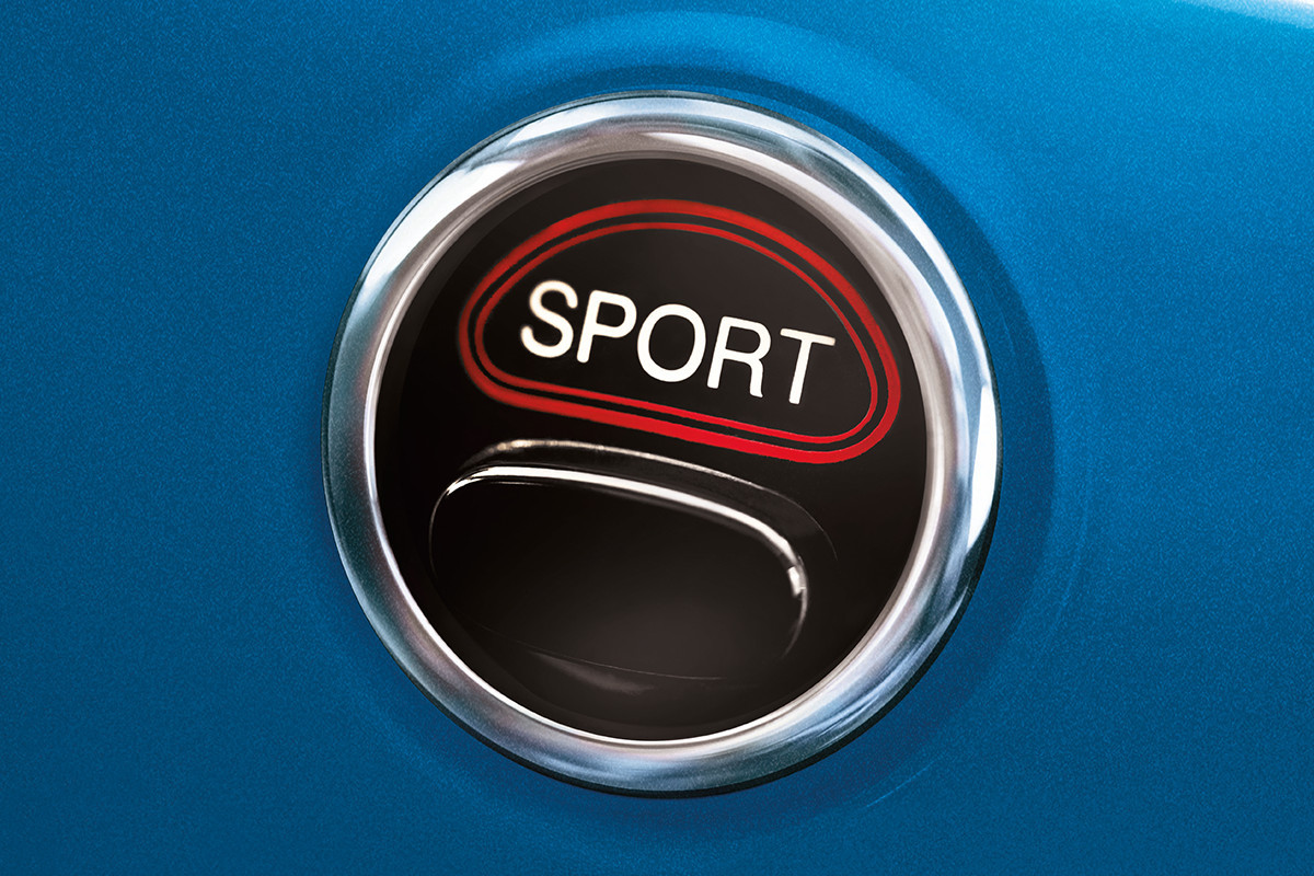 sport mode button on the 2018 fiat 500