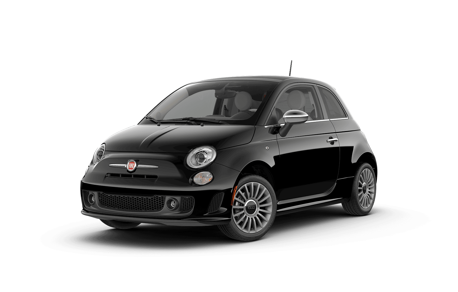 2019 FIAT 500 Full View in Black with Wheels