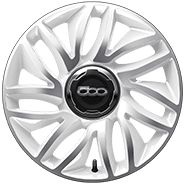 17-inch machined aluminum with White pockets