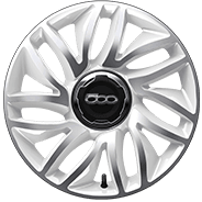 17-inch machined aluminum with White pockets