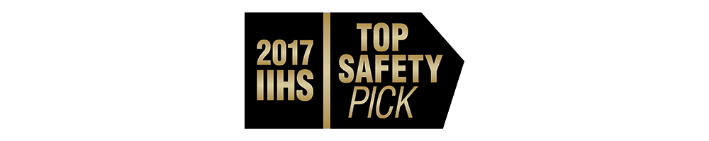 Figure au palmarès Meilleur choix – Sécurité+ de l’IIHS pour 2017 lorsqu’il est équipé du système d’alerte de collision avant livrable en option