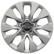 16 po en aluminium peint gris argenté