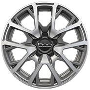 18 po en aluminium usiné avec creux peints