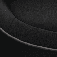 À dessus en cuir – noir