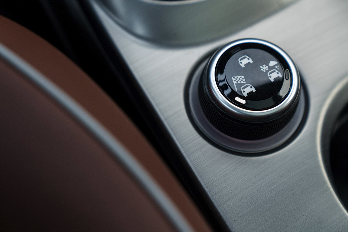 Sélecteur de modes de conduite de la FIAT 500X 2020
