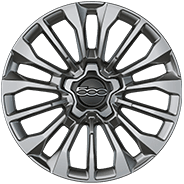 Roues de 17 po en aluminium usiné avec creux peints
