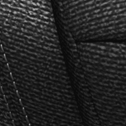Tissu - noir avec coutures doubles argent