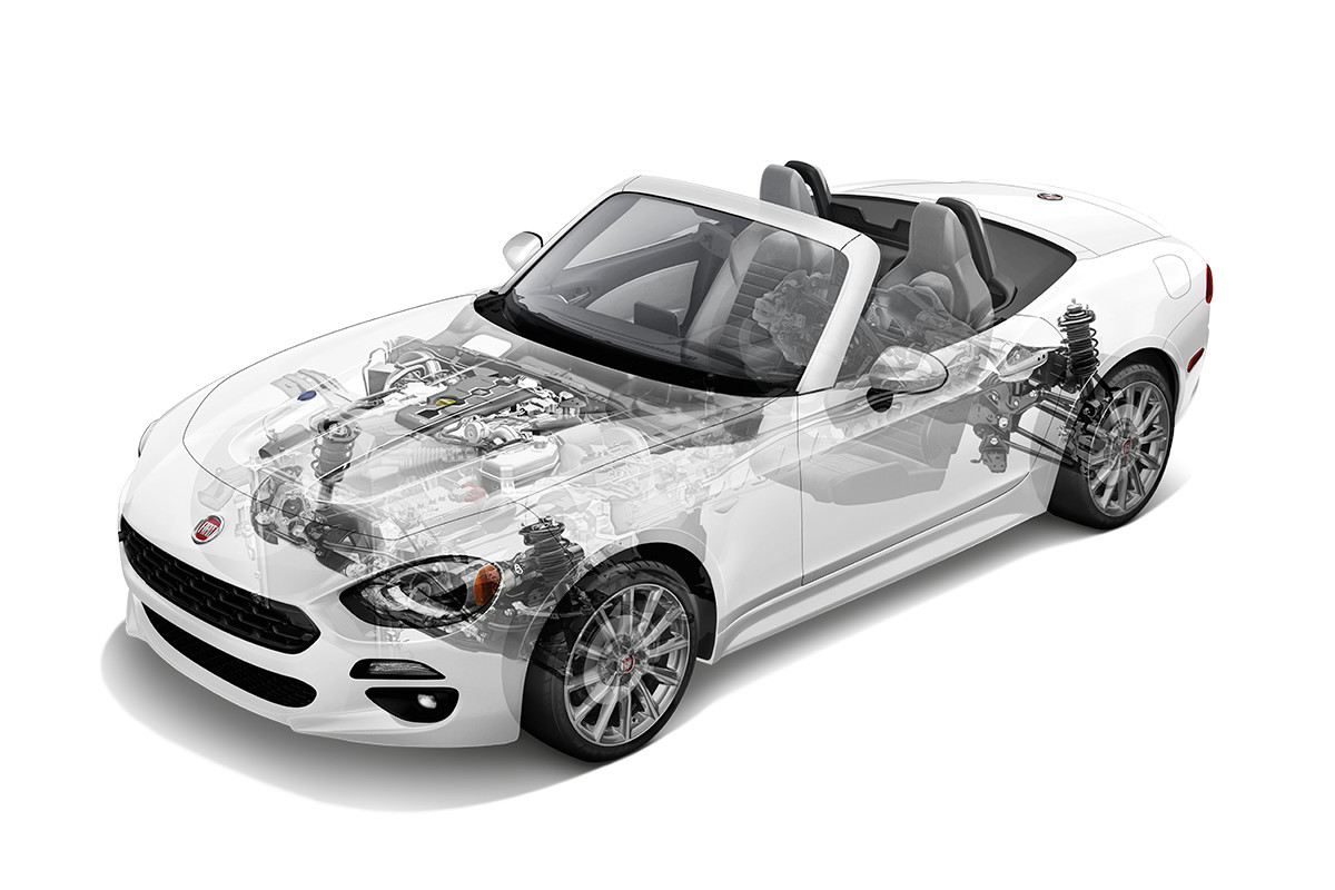 FIAT 124 Spider Roadster 2018 – acier haute résistance pour une sécurité de structure