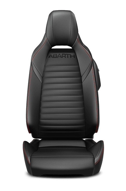 Leather-faced – Black with Red stitching