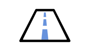 Icône d’une route pavée.