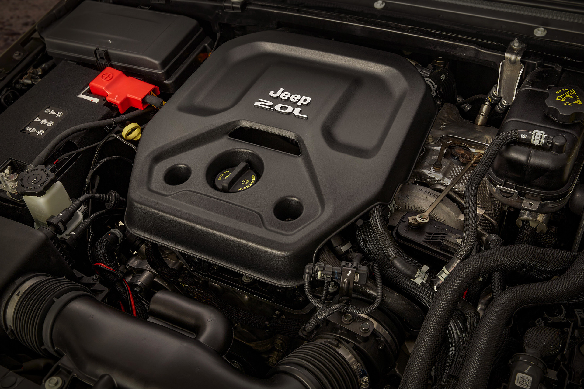 Moteur du Jeep Wrangler 4xe 2021.