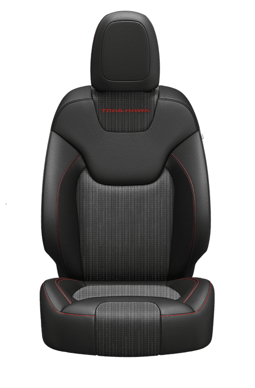 Cloth/Nappa leather - Black with Red accent stitching