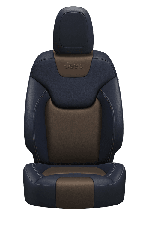 Nappa leather-faced – Indigo Blue/Jeep<sub>®</sub> Brown with Pearl accent stitching