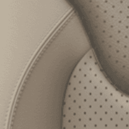 Nappa leather-faced with perforated inserts – Light Frost with Light Frost accent stitching
