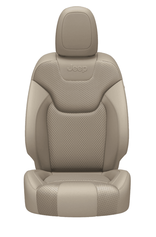 Nappa leather-faced with perforated inserts – Light Frost with Light Frost accent stitching