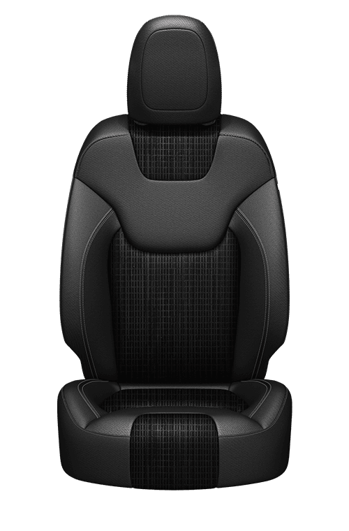 Premium Cloth – Black with Light Frost accent stitching