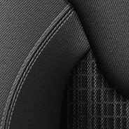 Premium Cloth – Black with Light Frost accent stitching