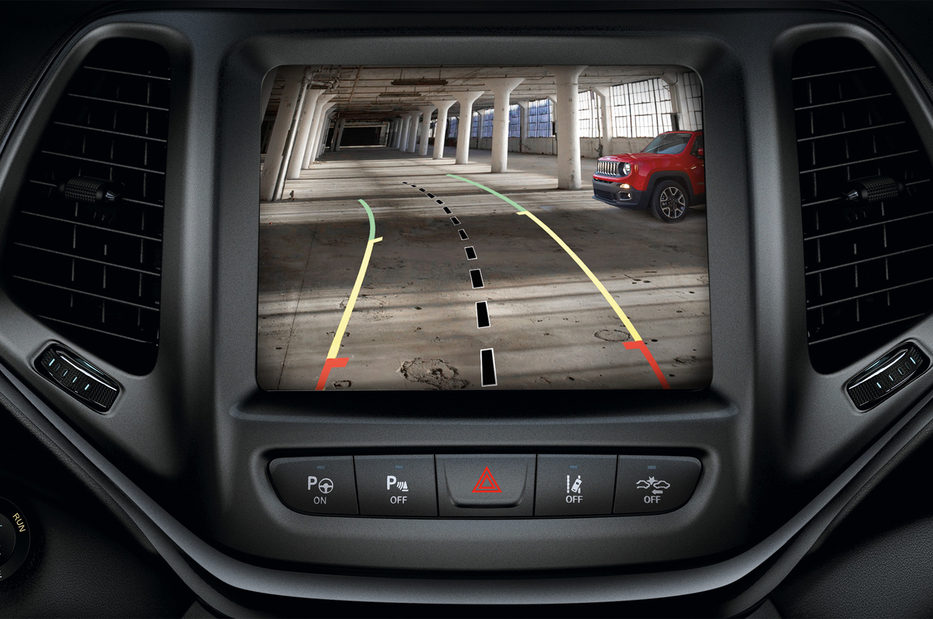 habitacle du jeep cherokee 2018 – optimisé pour la marche arrière