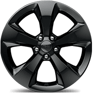 18-inch Gloss Black 5-spoke aluminum