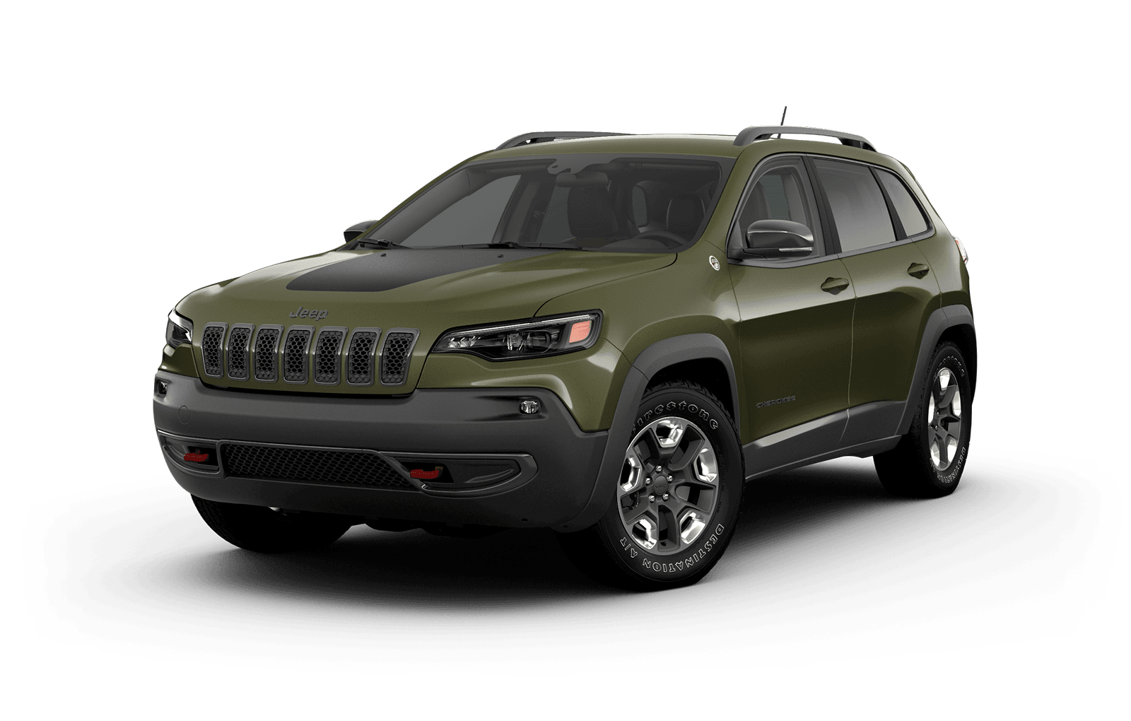 Jeep Cherokee 2019 exterior colour olive green pearl