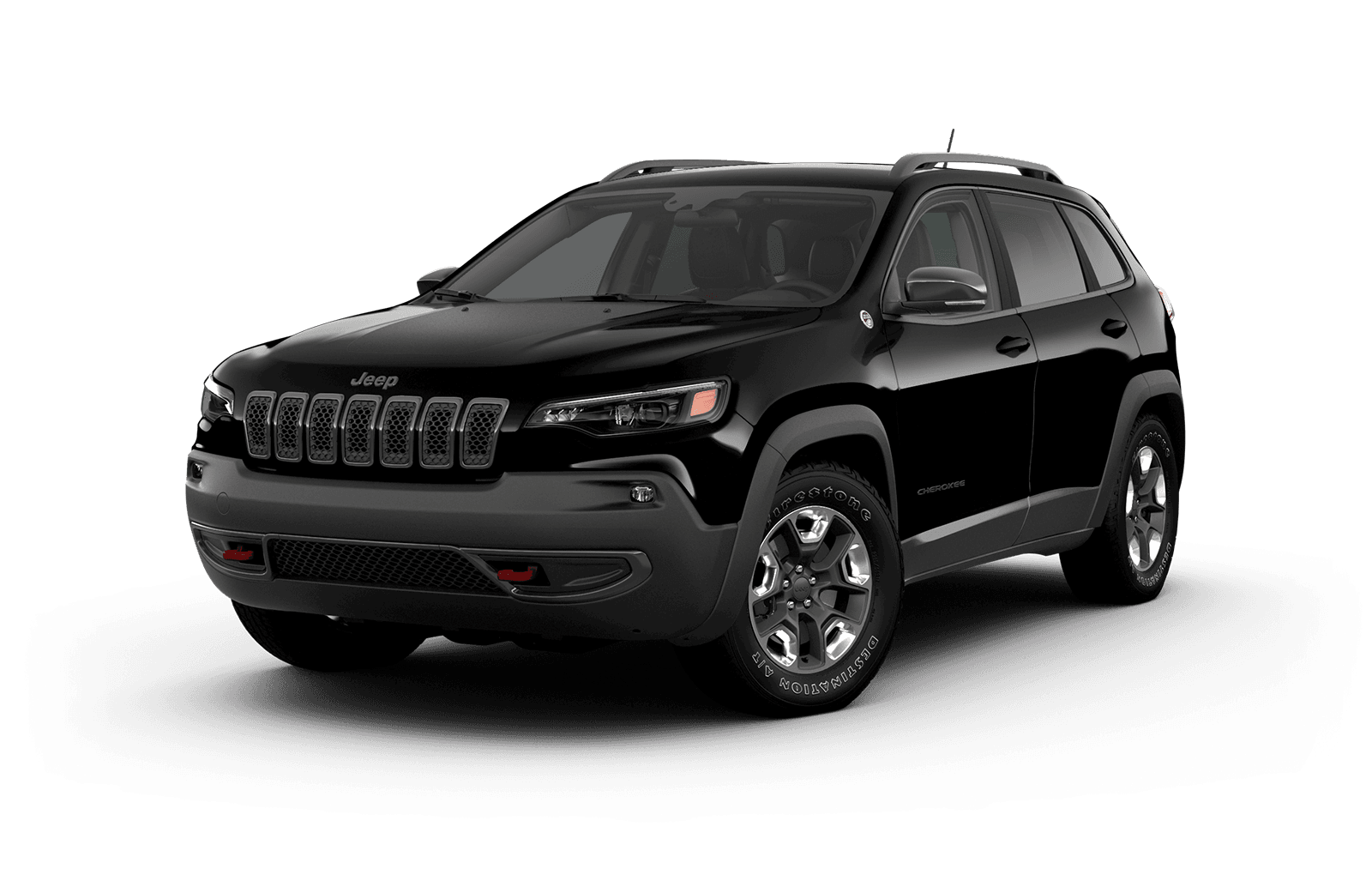 Black Jeep Cherokee 2019 exterior colour in diamond black pearl