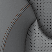 Jeep Cherokee 2019 interior colour swatch Nappa leather faced with perforated inserts ski grey iceland grey accent stitching
