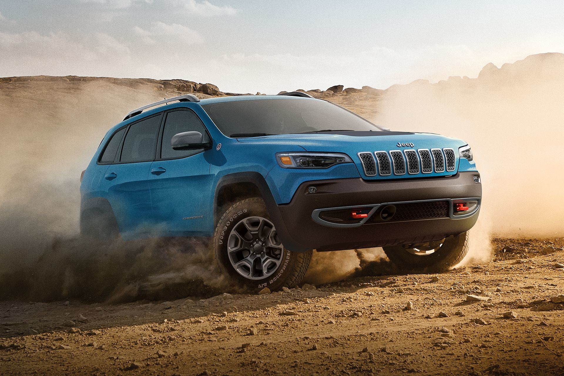 Jeep Cherokee 2019 - modèle 4x4 bleu
