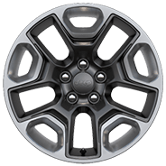 17-inch aluminum with Titanium Satin pockets