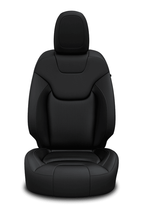 Jeep Cherokee 2020 interior colour cloth black storm blue accent stitching