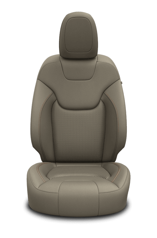 Jeep Cherokee 2020 interior colour cloth light frost copperhead accent stitching