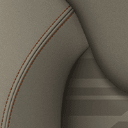 2020 Jeep Cherokee interior colour swatch cloth - Light Frost with Copperhead accent stitching