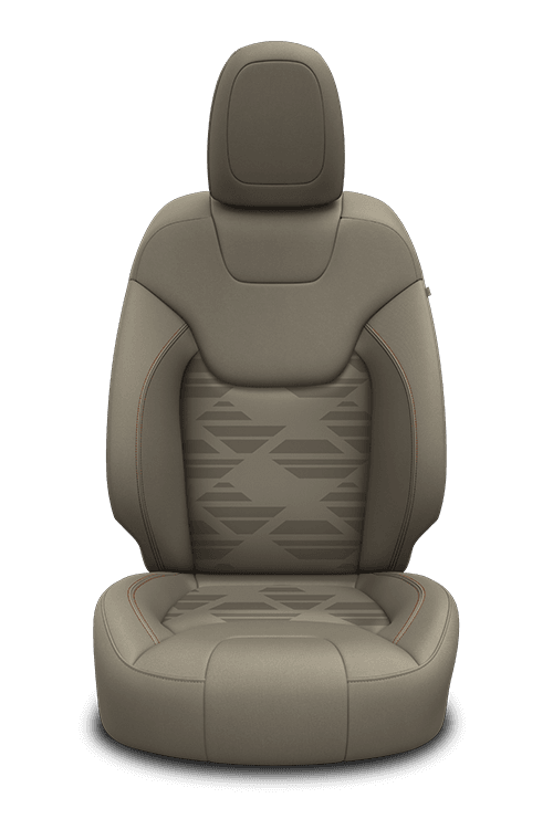 2020 Jeep Cherokee interior colour cloth - Light Frost with Copperhead accent stitching
