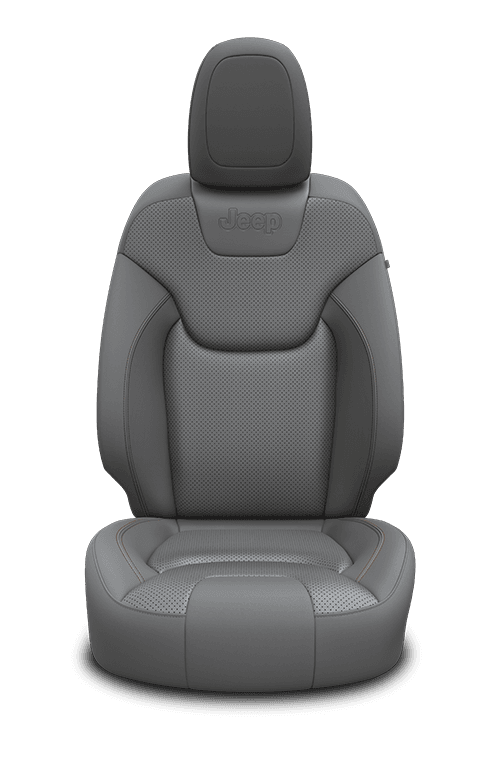 Jeep Cherokee 2020 interior colour Nappa leathered faced perforated inserts ski grey cattle tan accent stitching