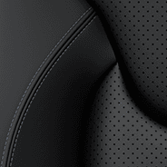Jeep Cherokee 2020 interior colour swatch Nappa leather faced with perforated inserts black Iceland grey accent stitching