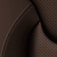 Jeep Cherokee 2020 interior colour swatch Nappa leather faced perforated inserts dark Sienna light frost accent stitching