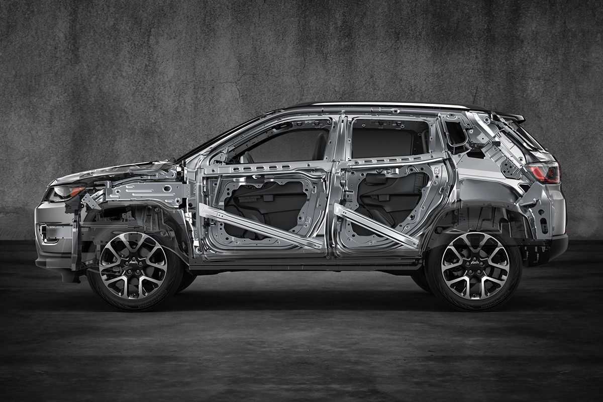 Caractéristique de sécurité du Jeep Compass 2018 – robustesse du châssis