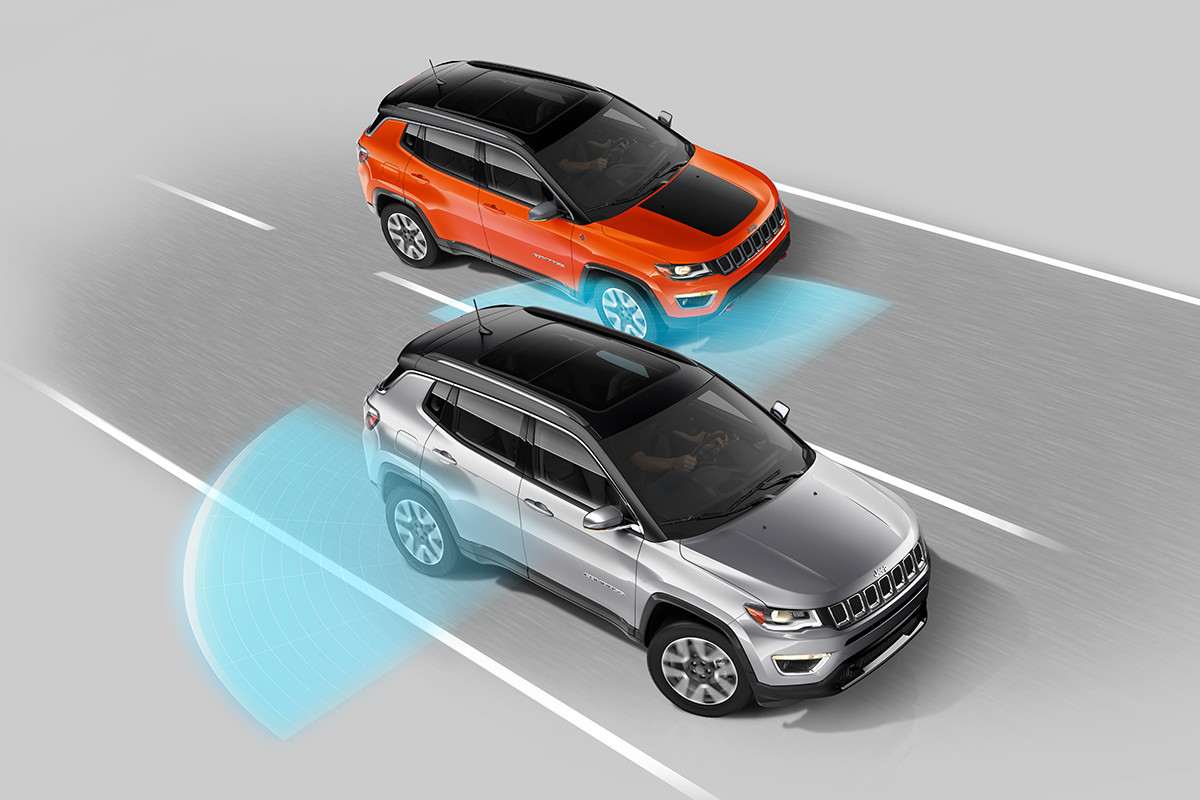 Sécurité du Jeep Compass 2018 – capteur d’angle mort