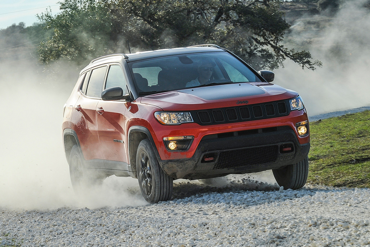 Compétences 4x4 du Jeep Compass Trailhawk 2018 – extérieur rouge