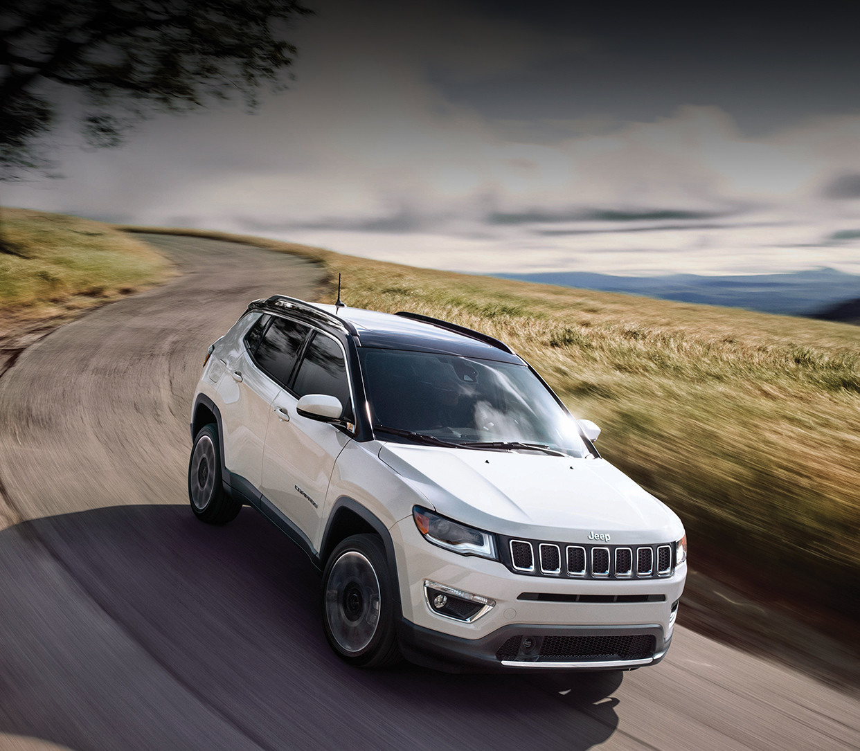 Extérieur rouge du Jeep Compass 2018