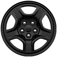 Roues de 16 po en acier stylisé noir à faible brillance